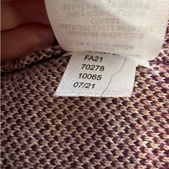 Ann Taylor Factory Pullover Sweater Size XL Purple and Ivory Houndstooth Print - Picture 5 of 5